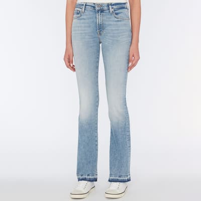 Light Blue Wash Bootcut Stretch Jeans