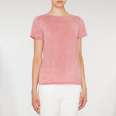 Pink Liv Cotton Blend T-Shirt