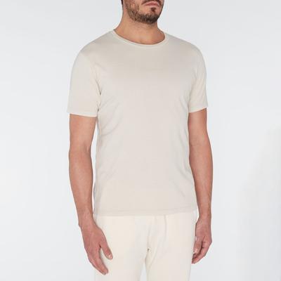 Ecru Mineral Dye Cotton T-Shirt