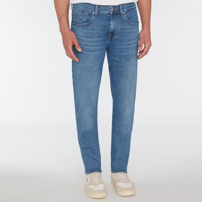 Blue Wash Slimmy Tapered Stretch Jeans