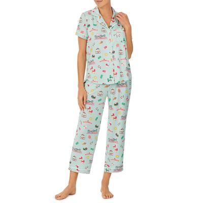 Blue Broadwalk Cropped Pyjama Set