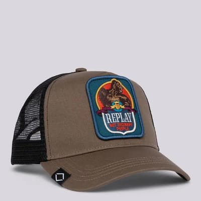 Brown Graphic Patch Logo Cap