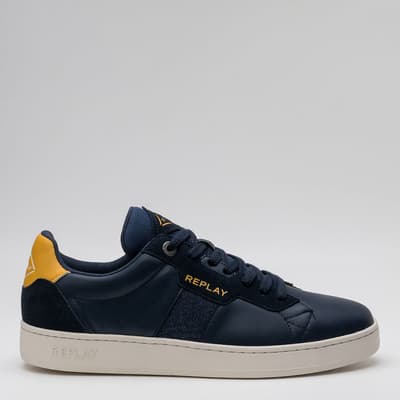 Navy Branded Trainers
