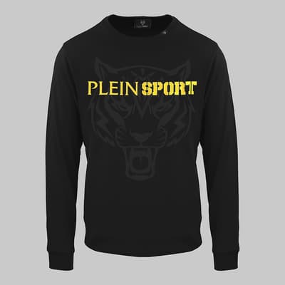 Black Tiger Logo Detail Sweatshirt