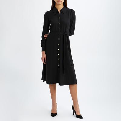 Black Runa Midi Dress
