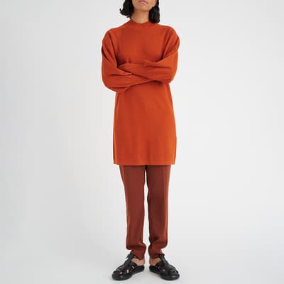Orange Sanja Knitted Dress