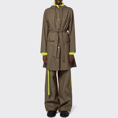 Wood Unisex Waterproof Lightweight Raincoat