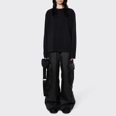 Black Unisex Fleece Sweatshirt