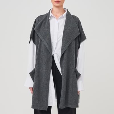 Luxe Avery Poncho Derby Grey