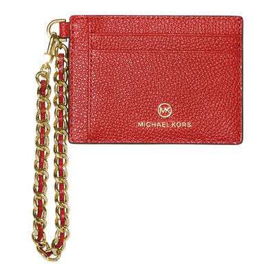 Crimson Jet Set Charm Small Id Chain Card Holder