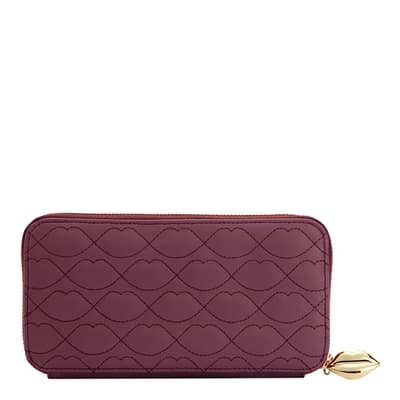 Peony Lip Quilted Leather Tansy Wallet