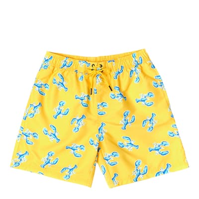Yellow Multi  Swim Shorts 
