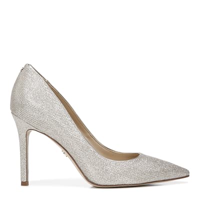 Silver Glittery Court Shoes