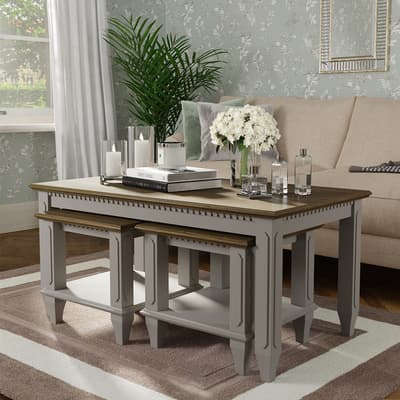 Hanover Pale French Grey Next of Tables