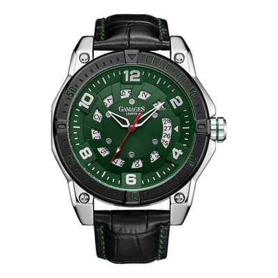 Men's Gamages Of London Limited Edition Green Steel Watch