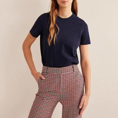 Navy Cotton Crew Neck T-Shirt