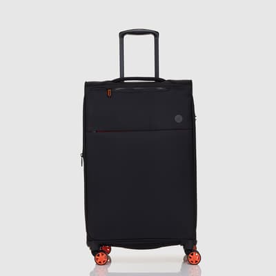 Edit 69cm Suitcase in Black/Orange