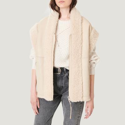 Cream Iyo Leather Gilet