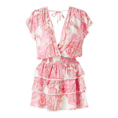 Pink & White Jess Duchess Dress