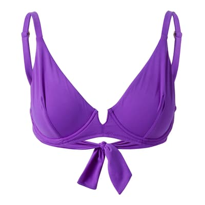 Violet Palm Beach Bikini Top