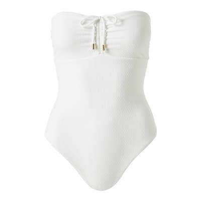 White St Kitts Textured Swimsuit