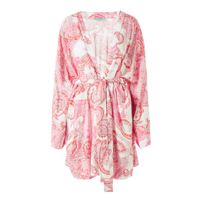 Pink & White Aria Duchess Kimono
