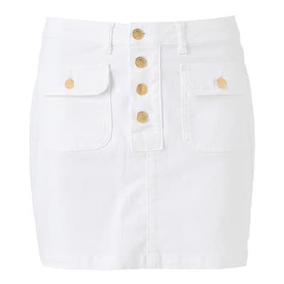 White Dylan Denim Skirt
