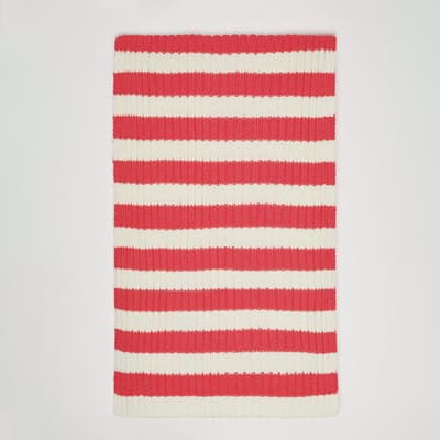 Pink/White Ottuplo Knitted Scarf