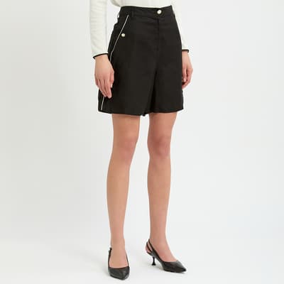 Black Cotone Shorts