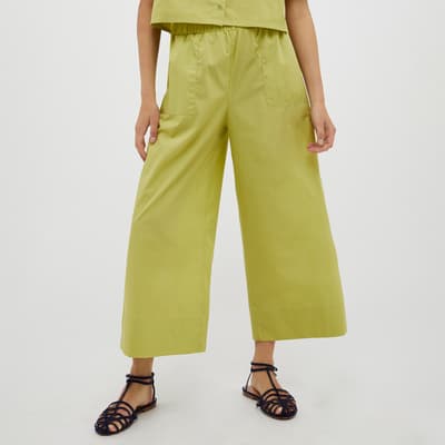 Green Mascagni Cotton Trousers