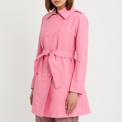 Pink Milove Double Trench Coat