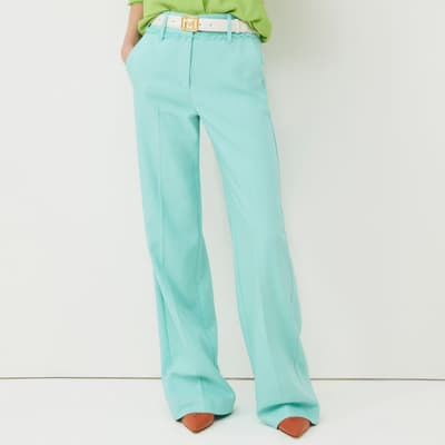 Blue Agave Straight Trousers