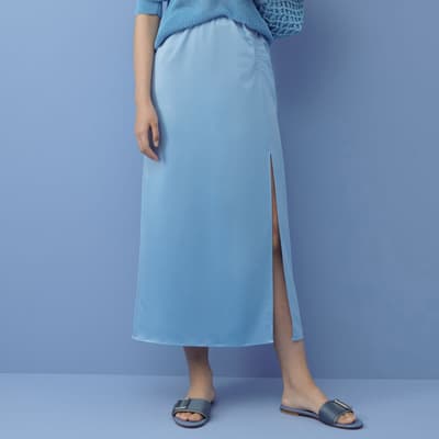 Blue Nogal Ruched Skirt