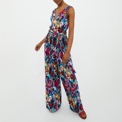 Multi Terzina Pleated Jumpsuit