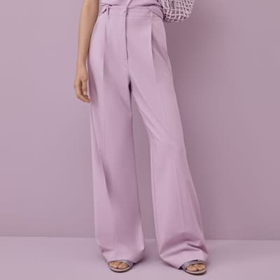 Lilac Reactot Straight Trousers