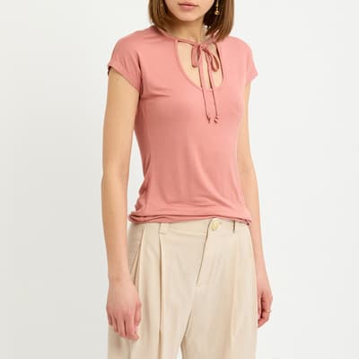 Pink Cile Tie T-Shirt