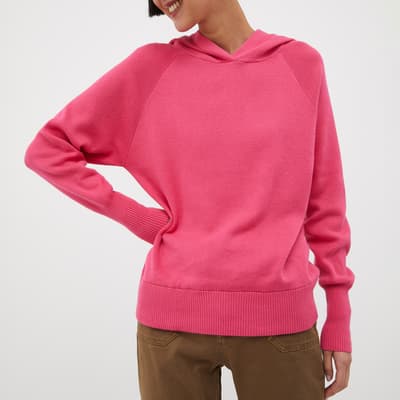Pink Mahler Cotton Knitted Hoodie