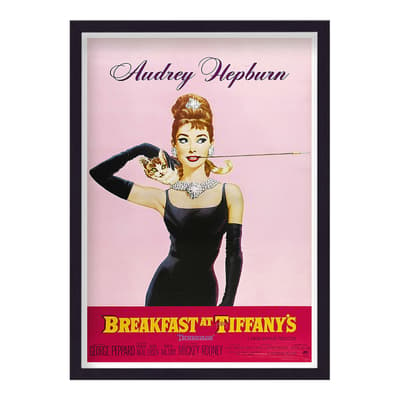 Vintage Movie Breakfast At Tiffanys No1 44x33cm Framed Print