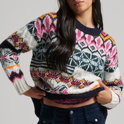 Multi Vintage Statement Mash Up Jumper