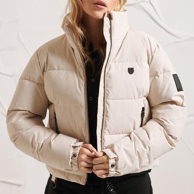 Beige Down Puffa Jacket