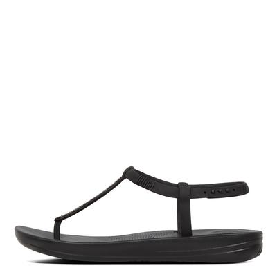 Black Iquishion Sparkle Flip Flop 