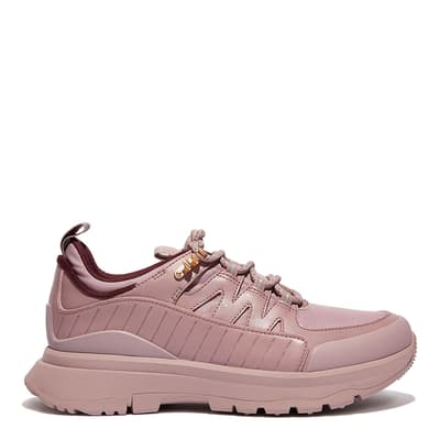 Pink Neo D Hyker Leather Trainer