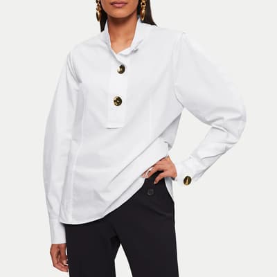White Collagerie Cotton Shirt