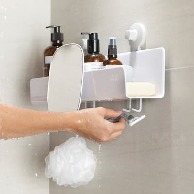 EasyStore Large Shower Caddy - White