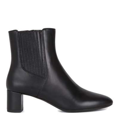 Black Leather Pheby 50 Ankle Boot