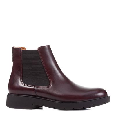 Brown Leather Spherica Ankle Boot