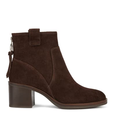 Brown Suede Giulila Ankle Boot