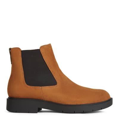 Brown Suede Spherica Ankle Boot
