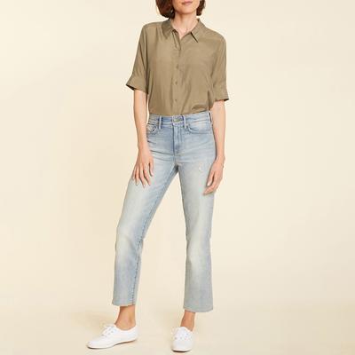 Light Blue Straight Stretch Jeans