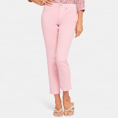 Pink Sheri Ankle Cotton Blend Jeans